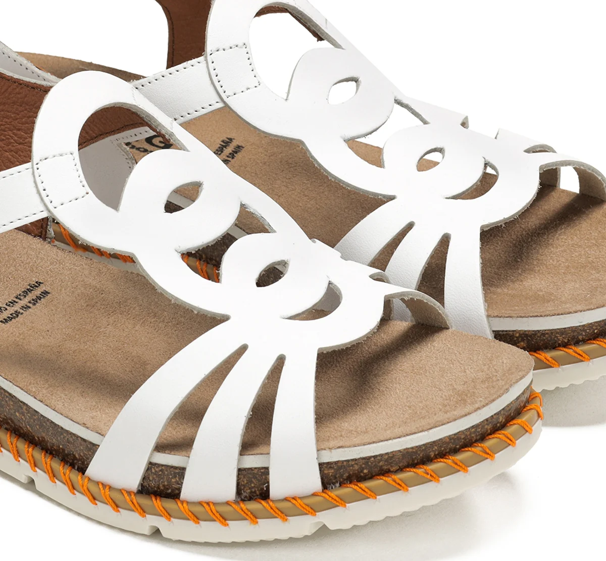 SPORT D9322 Sandale Blanche - Image 6