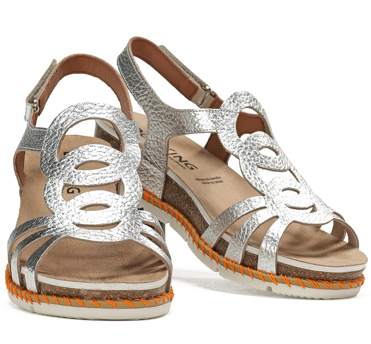 SPORT D9322 Sandale Argent - Image 7